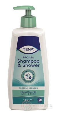 TENA ŠAMPON A SPRCHOVÝ GEL (Shampoo &amp; Shower) inov.2015 1x500 ml