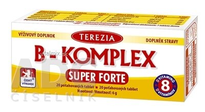 TEREZIA B-KOMPLEX SUPER FORTE tbl 1x20 ks