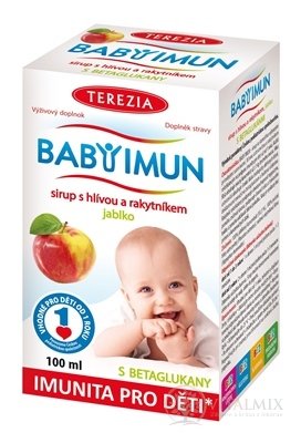 TEREZIA BABY IMUN sirup s hlívou a rakytníkem příchuť jablko 1x100 ml