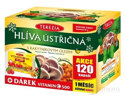 HLIVA USTRICOVÁ S RAKYT.OLEJOM 60+60CPS + DÁREK VIT.C 500mg 60cps