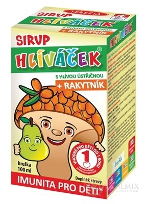 TEREZIA HLÍVÁČEK S HLÍVA ÚSTŘIČNÁ + RAKYTNÍK sirup s příchutí hrušky 1x100 ml