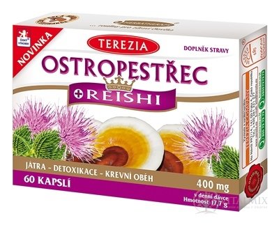 TEREZIA ostropestřec + REISHI cps 1x60 ks