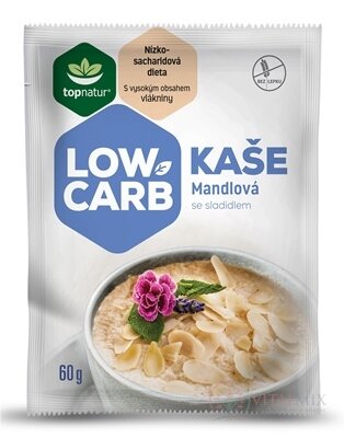 topnatur LOW CARB KAŠE Mandlová instantní směs 1x60 g