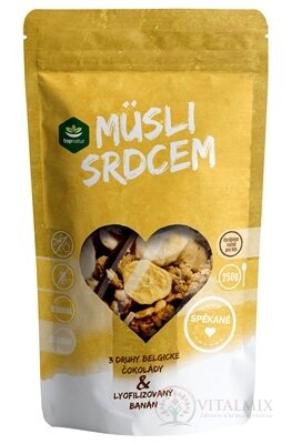 topnatur Müsli srdcem Čoko Trio &amp; Banán slinuté 1x250 g