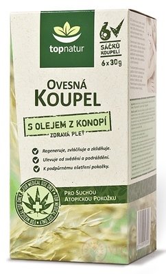 topnatur ovesnou koupel S konopného oleje 6 sáčků-lázní, 6x30 g