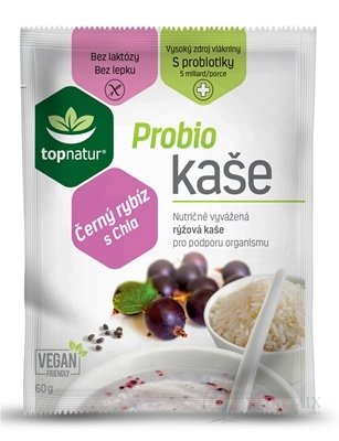 topnatur Probio KAŠE Černý rybíz s Chia rýžová kaše 25x60 g (1500 g)