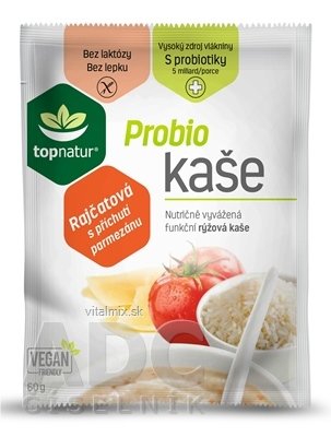 topnatur Probio KAŠE Rajčatová rýžová kaše (s příchutí parmazánu) 25x60 g (1500 g)