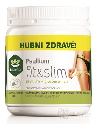 topnatur PSYLLIUM fit &amp; slim cps (148 g) 1x180 ks