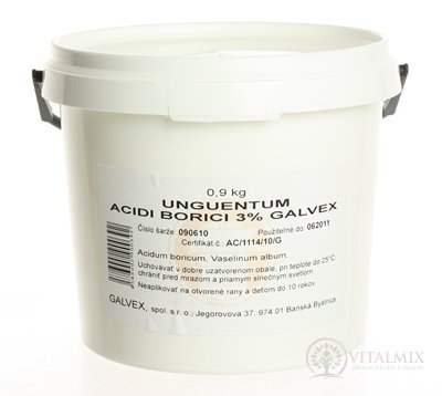 Unguentum ACIDI Boric 3% - GALVEX ung 1x900 g