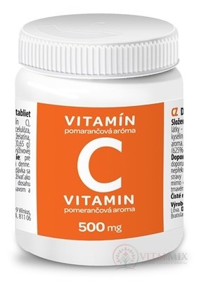 Valente Vitamin C 500 mg pomerančové aroma tablety 1x50 ks