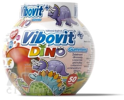 VIBOVIT + DINO gummies želatinové dinosauři 1x50 ks