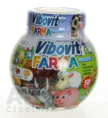 VIBOVIT + FARMA Gummies želé s ovocnou příchutí 1x50 ks