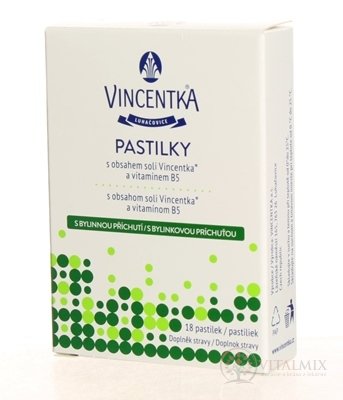 VINCENTKA PASTILKY BYLINNÉ 1x18 ks