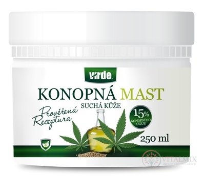 Virde konopná mast suchá pokožka 1x250 ml