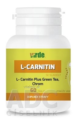 Virde L-CARNITIN Plus Green Tea, Chrom tbl 1x60 ks