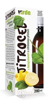 Virde Jitrocel SIRUP S betaglukany fruktózový, s citrónovou příchutí 1x200 ml