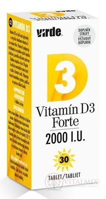 Virde Vitamin D3 Forte 2000 IU tbl 1x30 ks