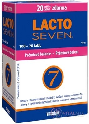 Vitabalans LACTOSEVEN tbl 100 + 20 zdarma (120 ks)