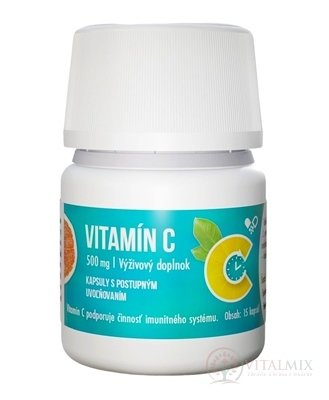 Vitamin C 500 mg (ACE Trade pro MCM Klosterfrau) tobolky s postupným uvolňováním 1x15 ks