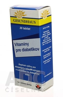 Vitamíny pro diabetiky tbl 1x30 ks