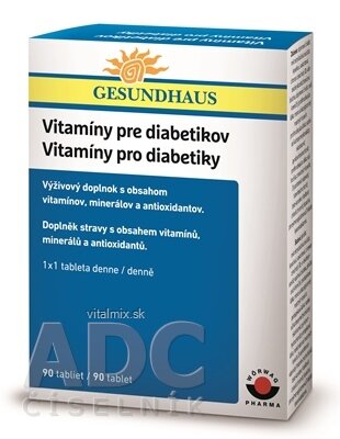 Vitamíny pro diabetiky tbl 1x90 ks