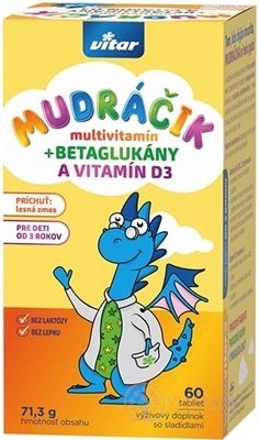 VITAR Chytráčka multivitamin s rakytníkem tbl, příchuť lesní směs 1x60 ks