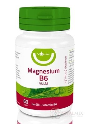 VULM Magnesium B6 tbl flm (hořčík + vitamin B6) 1x60 ks