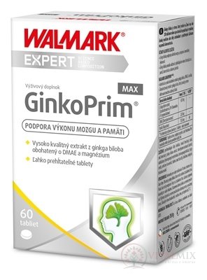 WALMARK GinkoPrim MAX (inů. Obal 2019) tbl 1x60 ks