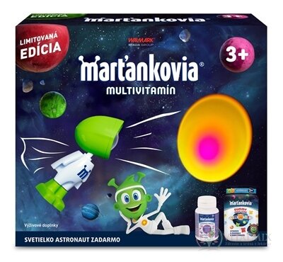 WALMARK Marťánci MULTIVITAMIN Limitovaná edice tbl GUMMY podzim - zima 50 ks + tbl cucací s inulinem 30 ks + dárek světýlko astronaut 1x1 set