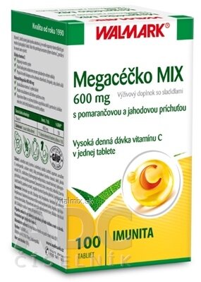 WALMARK Megacéčko MIX tbl (vitamin C 600 mg) 1x100 ks