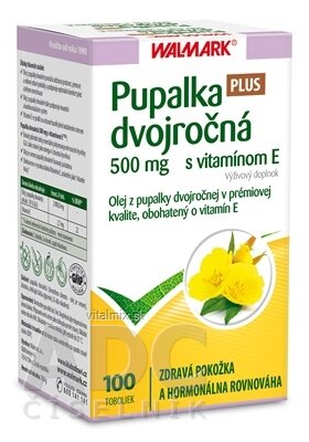 WALMARK Pupalka dvouletá 500 mg s vitaminem E cps 1x100 ks