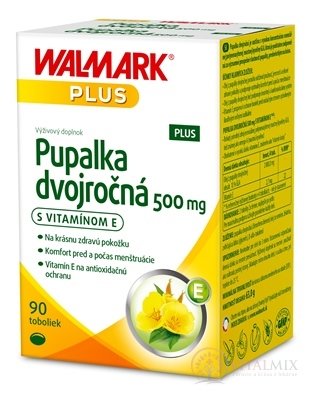WALMARK Pupalka dvouletá 500 mg s vitaminem E cps 1x90 ks