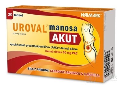 WALMARK UROVAL manosa AKUT tbl 1x20 ks