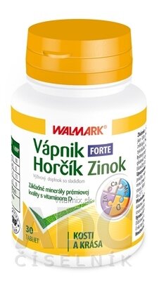 WALMARK VÁPNÍK-HOŘČÍK-ZINEK FORTE tbl 1x30 ks