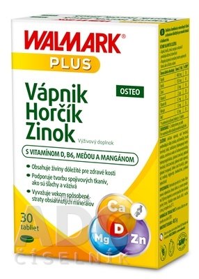 WALMARK Vápník Hořčík Zinek OSTEO tbl 1x30 ks
