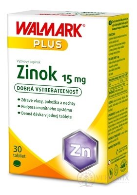 WALMARK Zinek 15 mg tbl (inů. Obal 2018) 1x30 ks