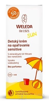 WELEDA SUN Dětský krém na opalování SPF 50 sensitive (Edelweiss Sonnencreme) 1x50 ml