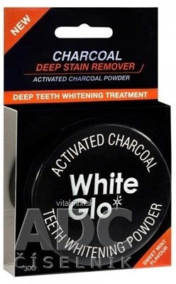 WHITE GLO CHARCOAL Bělící zubní pudr 1x30 g