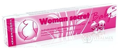 Woman secret BABY těhotenský test proužkový (1 + 1 zdarma) 1x2 ks