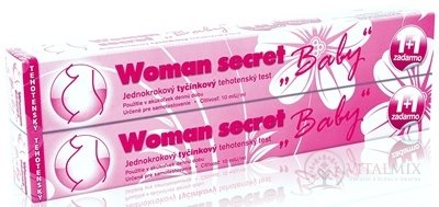 Woman secret BABY těhotenský test tyčinkovitý (1 + 1 zdarma) 1x2 ks