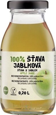 zdravě 100% ŠŤÁVA JABLKOVÁ 1x200 ml