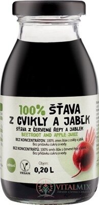 zdravě 100% ŠŤÁVA Z CVIKLY A JABEL 1x200 ml