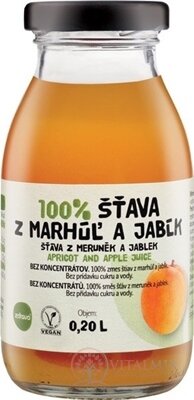 zdravě 100% ŠŤÁVA Z MERHULÍ A JABULEK 1x200 ml