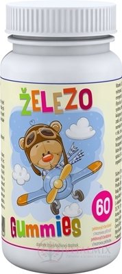 ŽELEZO Gummies - Clinical pektinové bonbóny s hroznovou příchutí 1x60 ks