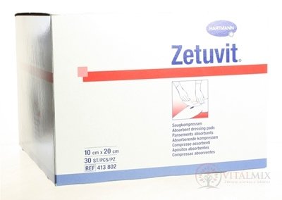 Zetuvit kompres nasákavý nesterilní (10x20 cm) 1x30 ks