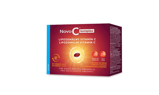 NOVO C KOMPLEX Lipozomální vitamin C + vitamin D3 + zinek, tobolky 1x90 ks