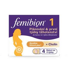 Femibion 1 Plánování a první týdny těhotenství tbl (kys. Listovat + vitamíny, minerály) 1x28 ks