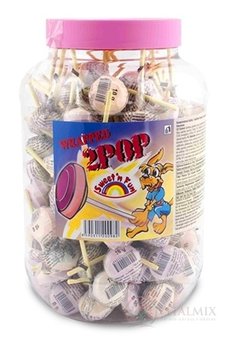 2POP Lízátko s hroznovým cukrem Swet&#39;n Fun, v plast.doze, 125 ks x 7,6 g (950 g)