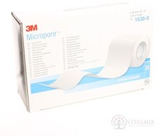 3M MicroPor náplast bílá, cívka 1,25cm x 9,1m, ze speciálního papíru 1x24 ks