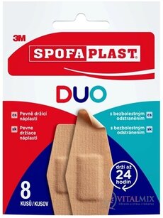 3M SPOFAPLAST č.612 DUO náplasti mix 2 velikosti obálka 1x8 ks